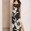 Black and White Gingham Check Textured Jersey Puff Sleeves Tie Front Detail Mini Dress