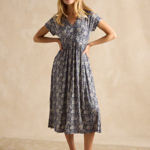 Joules Nia Multi V-Neck Dress
