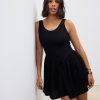 Red/Black Geo Print Satin Maxi Cami Slip Dress