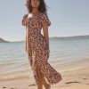 Black/White Animal Zebra Print Short Sleeve Jersey Tie Front Textured Midi Dress