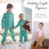 Kids Pajama Sewing Pattern PDF | Ages 6-12 Years | Button-Up Top & Pants | Classic Sleepwear Set | Beginner Friendly | PDF File