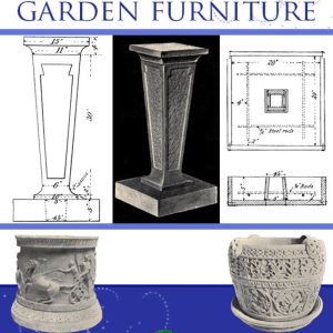 How To Make CONCRETE POTTERY and Garden FURNITURE Rare 1910 Illustrated Book 208 pgs Printable Read on Your iPad or Tablet Instant Download