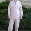Linen mens costume, Linen pants, Linen t-shirt, Gift for men, Mens kit, Linen set, Black linen set, Mens costume
