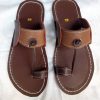 Handmade African Men’s Sandals/Genuine Leather Beaded Flip-Flops/Comfortable Summer Sandals for Men/African Shoes/Unique Gift for Him