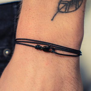 Carabiner Wrap Bracelet Unisex – Handmade Surfer Beach Bracelet – Adjustable & 100% Waterproof  – String Rope Bracelet – Gift for Men Her