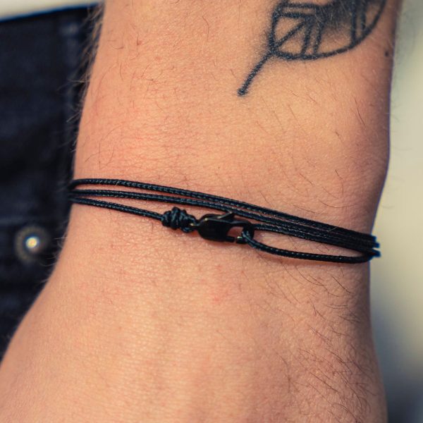 Carabiner Wrap Bracelet Unisex – Handmade Surfer Beach Bracelet – Adjustable & 100% Waterproof  – String Rope Bracelet – Gift for Men Her