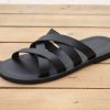 Premium Leather Men’s Sandals | Handmade Anti-Skid Slides with Rubber Sole | Open Toe Slippers for Men and Women
