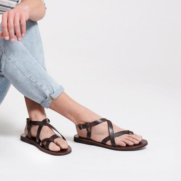 MENS LEATHER SANDALS,  strappy sandals men, summer shoes “Zeus”
