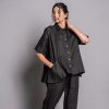 Linen Two Piece Set | Co-ord Set in 40 colors | Casual Shirt and shorts | Cuban Collar Resort Shirt | Linen Cotton Relaxed Blouse Set