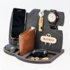 Personalised Tech Gift for Him Phone Docking Charging Station Stand Desk Organizer Handmade Anniversary Christmas Gift for Boyfriend Man Men