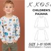 Toddler Pajamas Set, Long Sleeve Bamboo Cotton Boys & Girls sleep wear, 2 Pieces kids Pajama Set, 3 Patterns