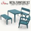 Double Bench with Table Build Plans- Outdoor Chair-Backyard Table- Double Garden Chair Bench Table Plans- Backyard Bench DIY Plans Download