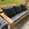 Santos metal folding seating set, 4 pieces – Garden furniture seating set