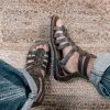Brown leather strappy sandals men, Sling back flat leather sandals, Sandalias hombre, Sandalen herren, Sandales homme