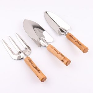 Personalized Garden Tool Set, Stainless Steel- 3 Pcs Including Garden Hand Trowel, Transplant, Fork-Gardening Gifts for Gardener