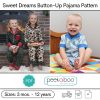Alex and Anna Pajamas PDF Sewing Pattern: Pajamas PDF Sewing pattern, toddler pajamas pattern, girls pajamas, boys pajamas