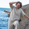 Man Loungewear Linen Set Sewing Pattern Summer Blouse and Shorts Pattern Linen Blouse Loose Shorts PDF Pattern