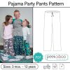Pajama Set PDF Sewing Pattern for Girl or Boy, Download Easy Printable PDF Tutorial, Toddler Unisex Basic Long Sleeve Set Beginner Friendly