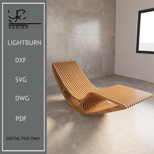 Parametric Sunbed,Poolside Furniture,Sun Lounger,Home Backyard Decoration,Curved Wooden Pool Sunbed,Folding Lounge Chair Building Plan,Cnc
