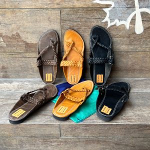 Brown Criss Cross Kolhapuri Men’s Sandals | Ethnic Flats and Slides | Traditional Indian Footwear