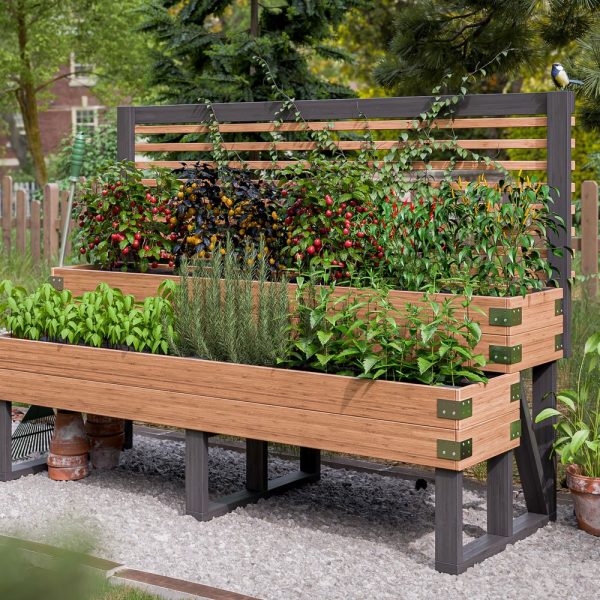 2-Tier Raised Garden Bed Plans 3×8
