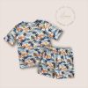 Girls Summer Sleepwear Pj Set, Downloadable Printable PDF Sewing Pattern Size 1-8 | A4, U.S Letter, A0 |