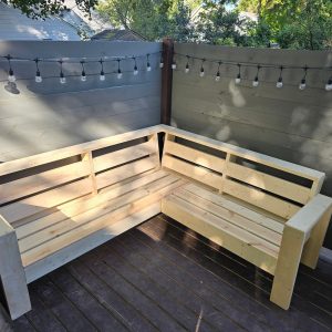 Outdoor sectional build plans, digital woodworking plans, outdoor sofa build plans, printable furniture plans, outdoor furniture build plans