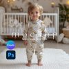 Pajama Set PDF Sewing Pattern for Girl or Boy, Download Easy Printable PDF Tutorial, Toddler Unisex Basic Long Sleeve Set Beginner Friendly