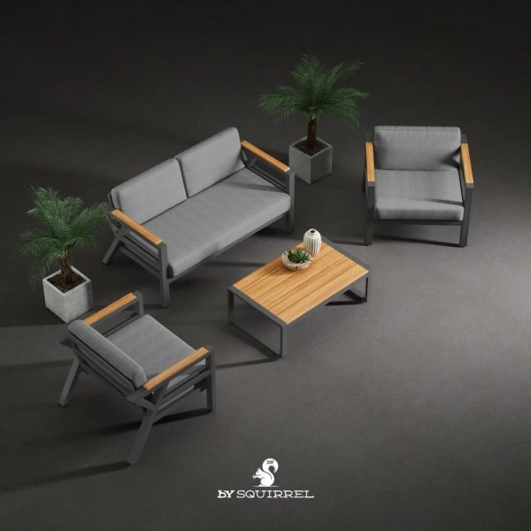 Aluminum Garden Seating Set Twain