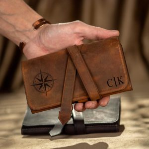 Custom Leather Tobacco Bag,Personalized Tobacco Pouch, Handmade Tobacco Case, Mens Tobacco Pouch, Tobacco Rollup Pouch, Smokers Accessories
