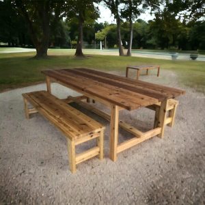 Farmhouse Table Plans, Wooden Dinning Table Plans, Garden Table, Patio Table, Outdoor Furniture, Backyard Dinning Table Build Plan, PDF File