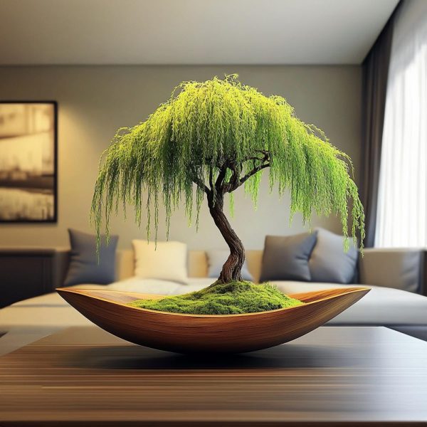 Preserved moss driftwood bonsai pot natural solid wood artificial plants driftwood handmade furniture fake leave home decor