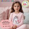 Pattern for Kids] Lovely children pajama set with ruffle, Actual size PDF pattern (PE1234-pajama)
