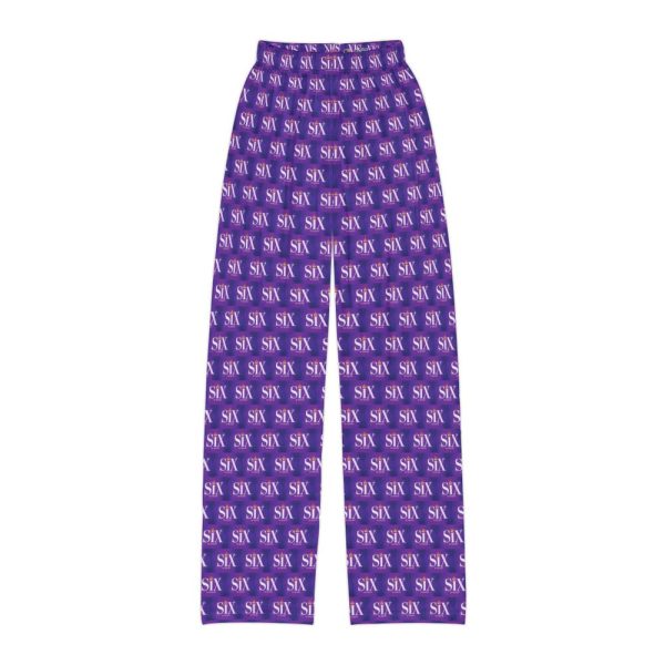 Six The Musical – Kids Pajama Pants purple theatre pj pants, six the musical merch, stage and theatre gifts, kids thetrea gift, six pj’s