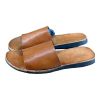 Handmade Flip Flop Sandals for Men in Vegetable Tanned Leather Mario Doni, Customizable Handmade Leather Men’s Sandal, Made in Italy
