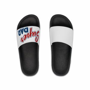 Super Dad Slide Sandals, Father’s Day Gift, Men’s Beach Shoes, Summer Slippers, Daddy Birthday Present