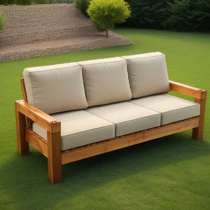 DIY Outdoor sofa plan, woodworking plans, Patio sofa plan, Outdoor furniture, Minimalist Sofa, PDF Download