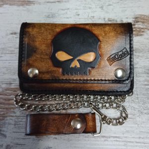 PERSONALIZED Handmade Genuine LEATHER Biker WALLET With Chain/Christmas Gift/Gift for Son Father Boyfriend Or Husband/Men Accessories