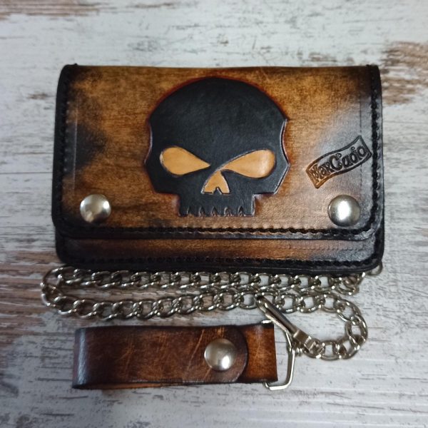 PERSONALIZED Handmade Genuine LEATHER Biker WALLET With Chain/Christmas Gift/Gift for Son Father Boyfriend Or Husband/Men Accessories