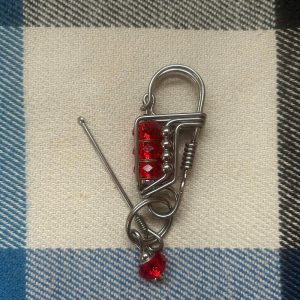 keychain for men, handmade wire wrapped keychain, Handmade stainless steel wire Carabiner keychain – Gifts for boyfriend and truck driver