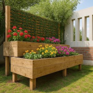 2-Tier Raised Garden Bed Plan 3×8,  Raised Planter Box Plans, Vegetable Planter Box Plans, Balcony Planter Box Plans, Easy to Build