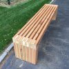 Modern Easy Slatted Bench, Simple Outdoor Wood Bench, Garden Furniture Plan, lounge bench, Patio Bench Plan, PDF Download, Woodworking Plans