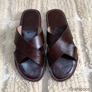 Handmade Leather Sandals Genuine Cowhide Thong Sandals Comfortable & Durable Custom Sizes Leather Sandals Moroccan Leather Sandals
