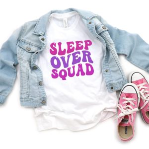 Girl Kid Shirts, Youth T-Shirt, Children’s Tshirt, Boys/Girls Pajama Top, Kid’s Slumber Party Clothing, Fun matching clothes for girls