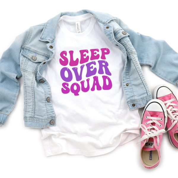 Girl Kid Shirts, Youth T-Shirt, Children’s Tshirt, Boys/Girls Pajama Top, Kid’s Slumber Party Clothing, Fun matching clothes for girls