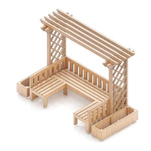 Wooden Garden Arbour Seat – Multi Seater Garden Bench DIY Garden Bench | Garden Furniture | Bench blueprint | Diy Crafts | Instant download