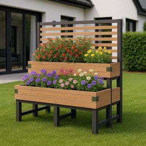 2-Tier Raised Garden Bed Plans PDF – DIY Vegetable Planter Box, Easy Garden Project, Backyard Raised Bed Plans, Digital Blueprint