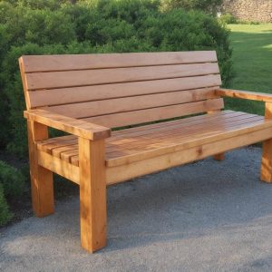 DIY 2×4 wooden bench Plan, Outdoor bench with backrest, Patio garden bench build, Garden Furniture, woodworking Plans, PDF Download