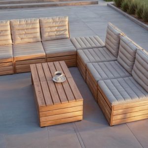 Modular Couch Plan- Patio Sofa Set-Coffee Table- Outdoor Furniture- Couch Blueprint- Patio Sofa- Patio furniture plans- Woodworking Plans